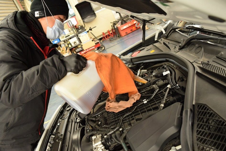 BMW F20 M140iへエンジンオイル交換+REWITEC注入でワクワクの帰り道♪ Studie[スタディ]