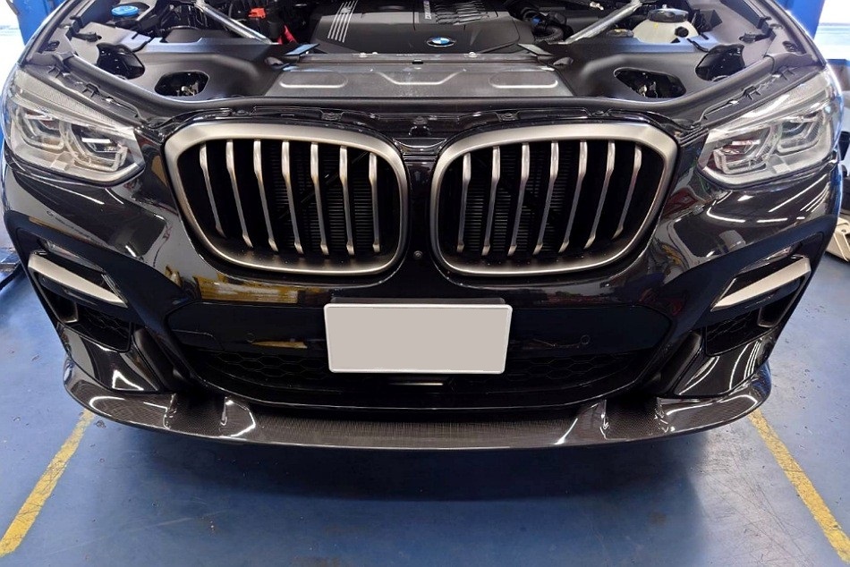BMW G01 X3 M40iへ3DDesignフロントリップスポイラー装着