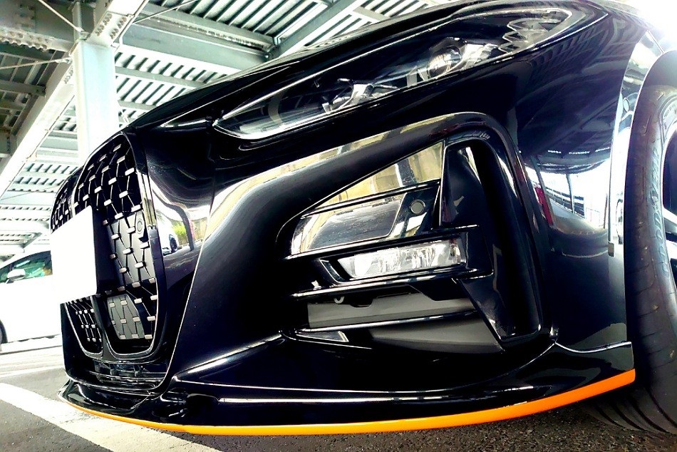 BMW G22 420iへ3DDesignフロントリップスポイラー