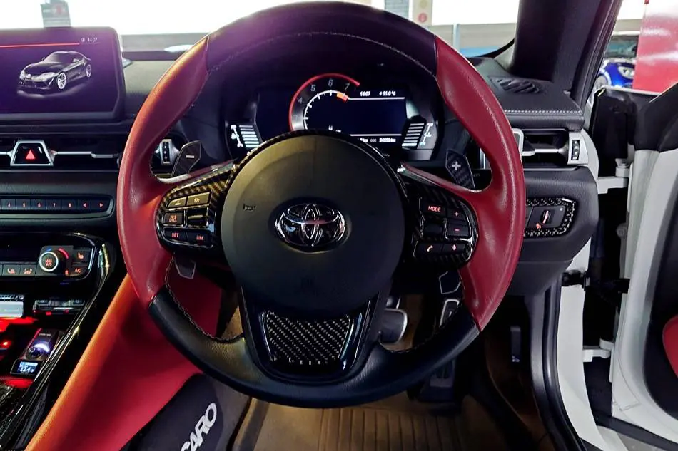 BMWでも人気のパドルシフトをSUPRAへお取付けいただきました