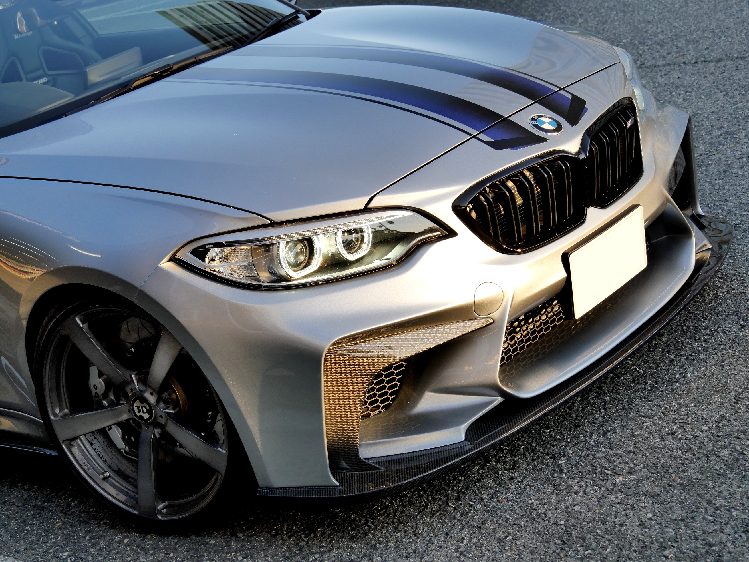 BMW M2 F87 カーボンフロントバンパーカナード M2 F87 BMW QBDOCNVU
