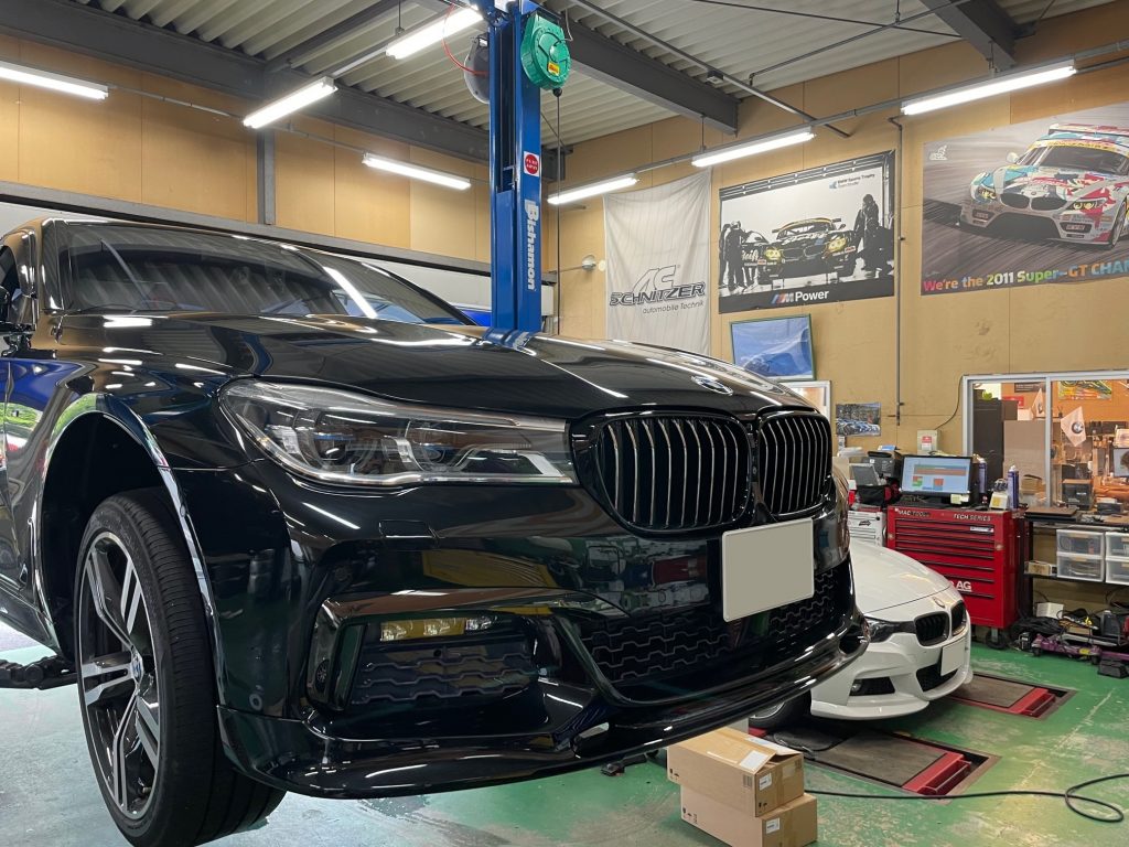 3DDesignFリップスポイラー&MPerformanceキドニーグリルをG11 740d