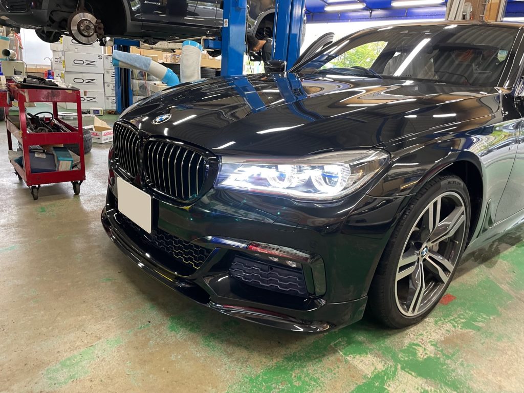 3DDesignFリップスポイラー&MPerformanceキドニーグリルをG11 740d