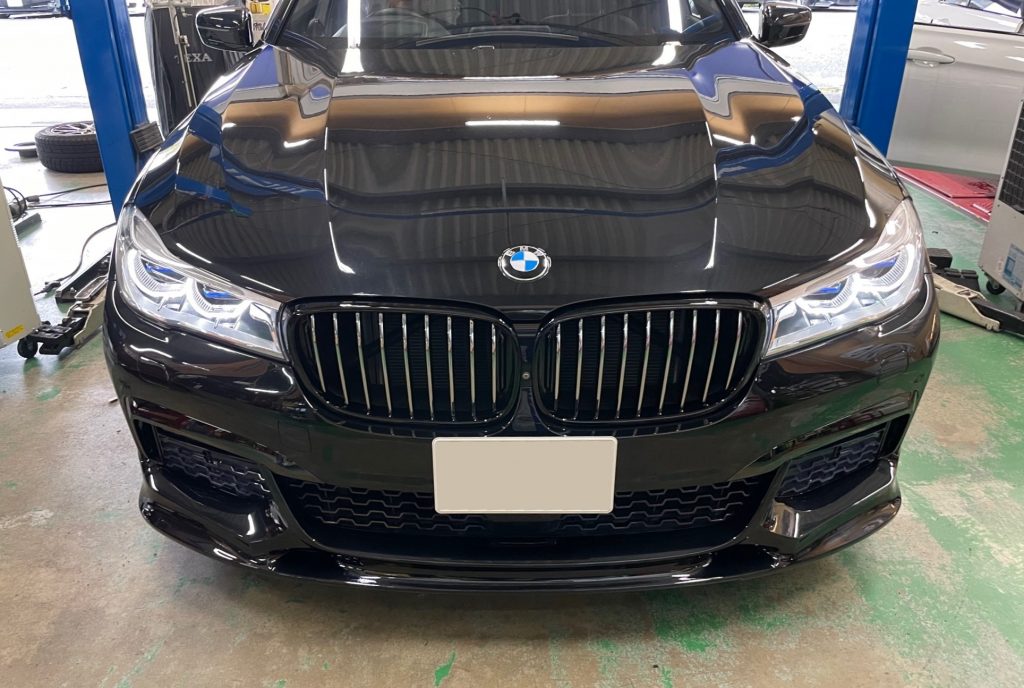 3DDesignFリップスポイラー&MPerformanceキドニーグリルをG11 740d