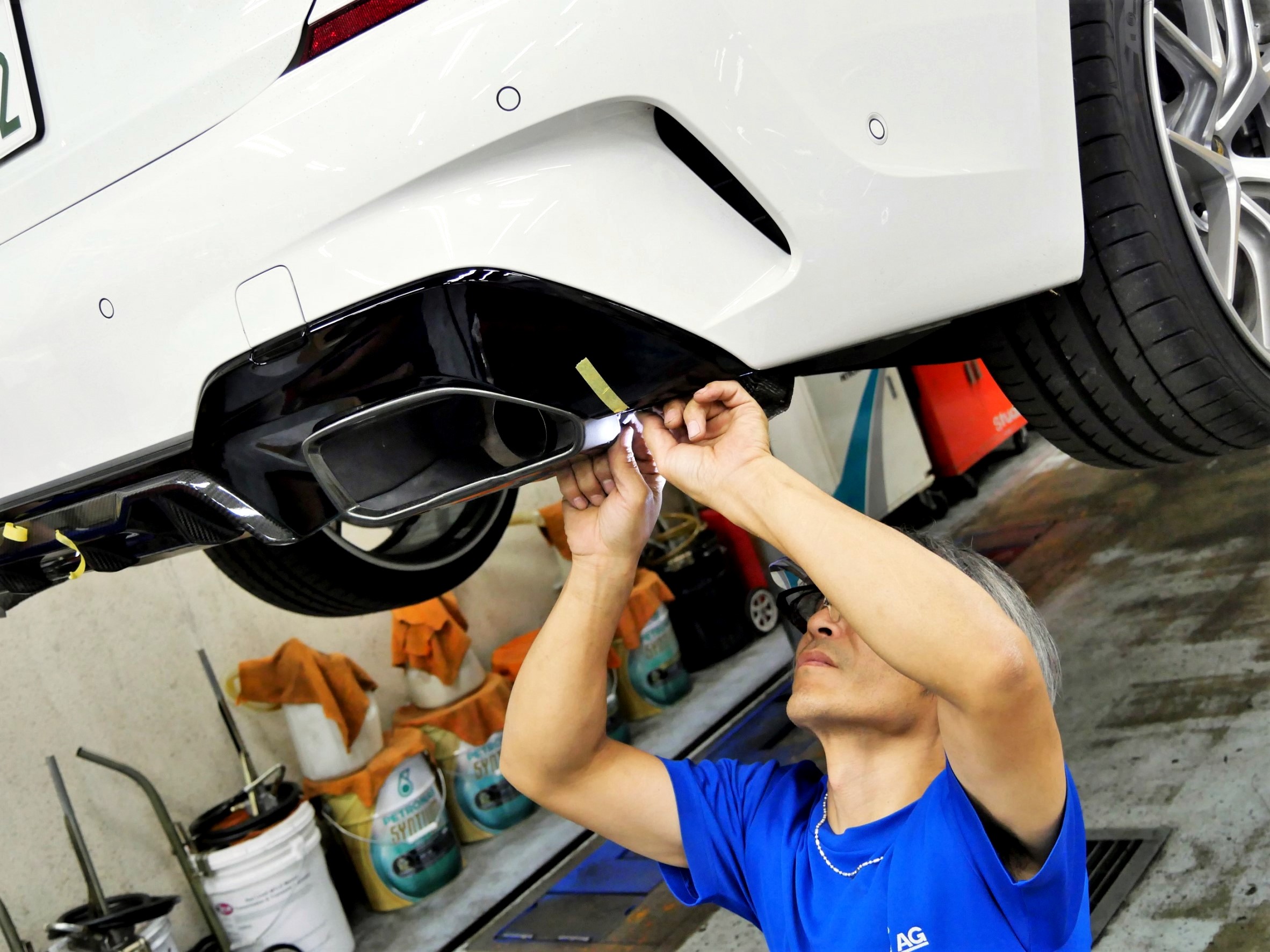 BMW G20 M340iマフラカッター流用でスタイルアップ作戦！ | Studie 