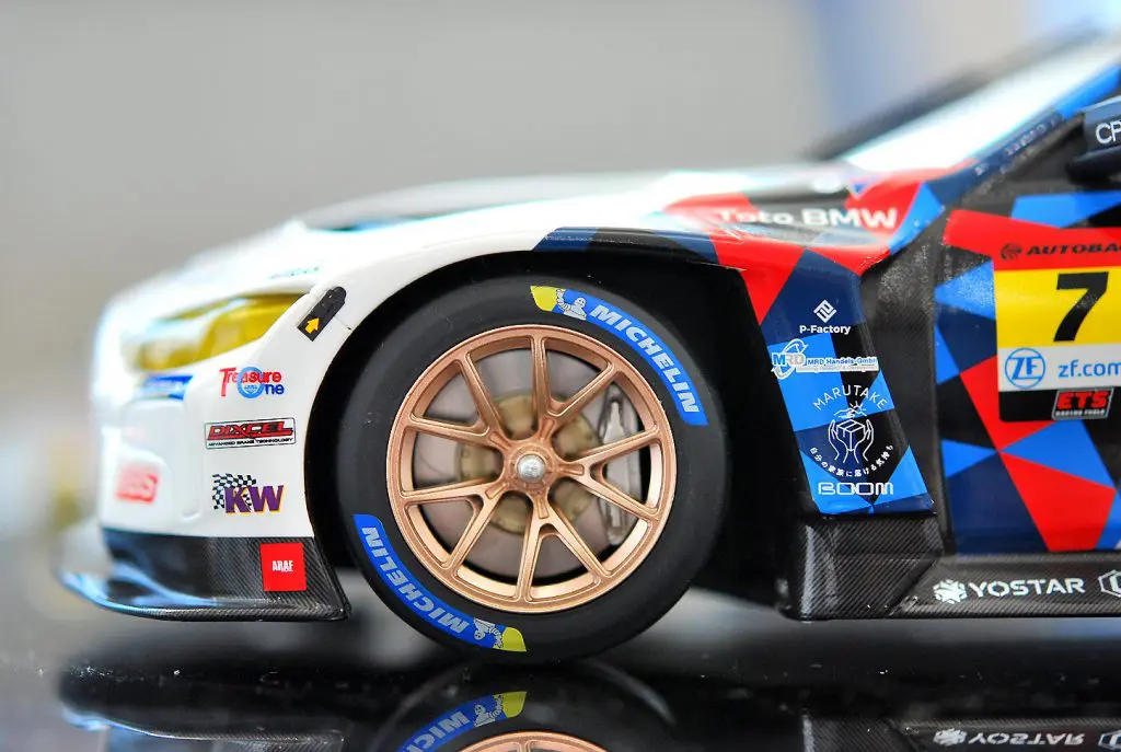 忠実に再現された1/18モデルのBMW M Team Studie M4GT3