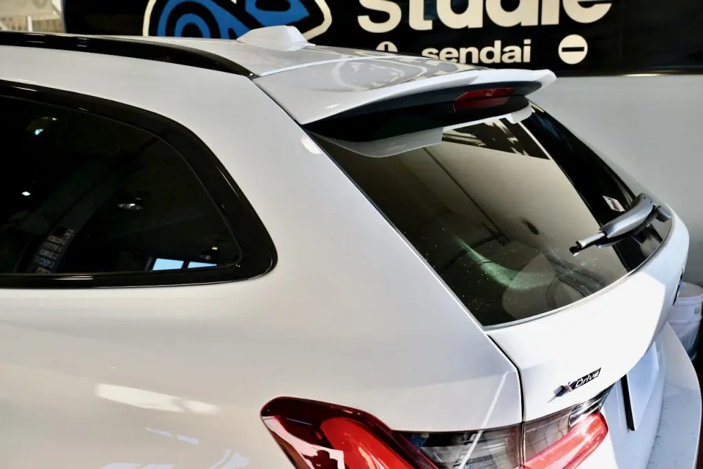 G21/320dxツーリングにはBMW製ルーフスポイラーがよく似合うっ＼(＾0
