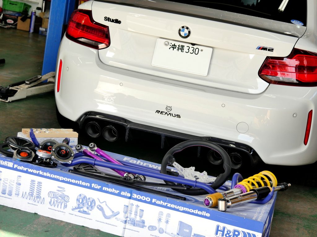 BMW F87 M2 沖縄
KW H&R JBL VERSPIELT
リジカラ