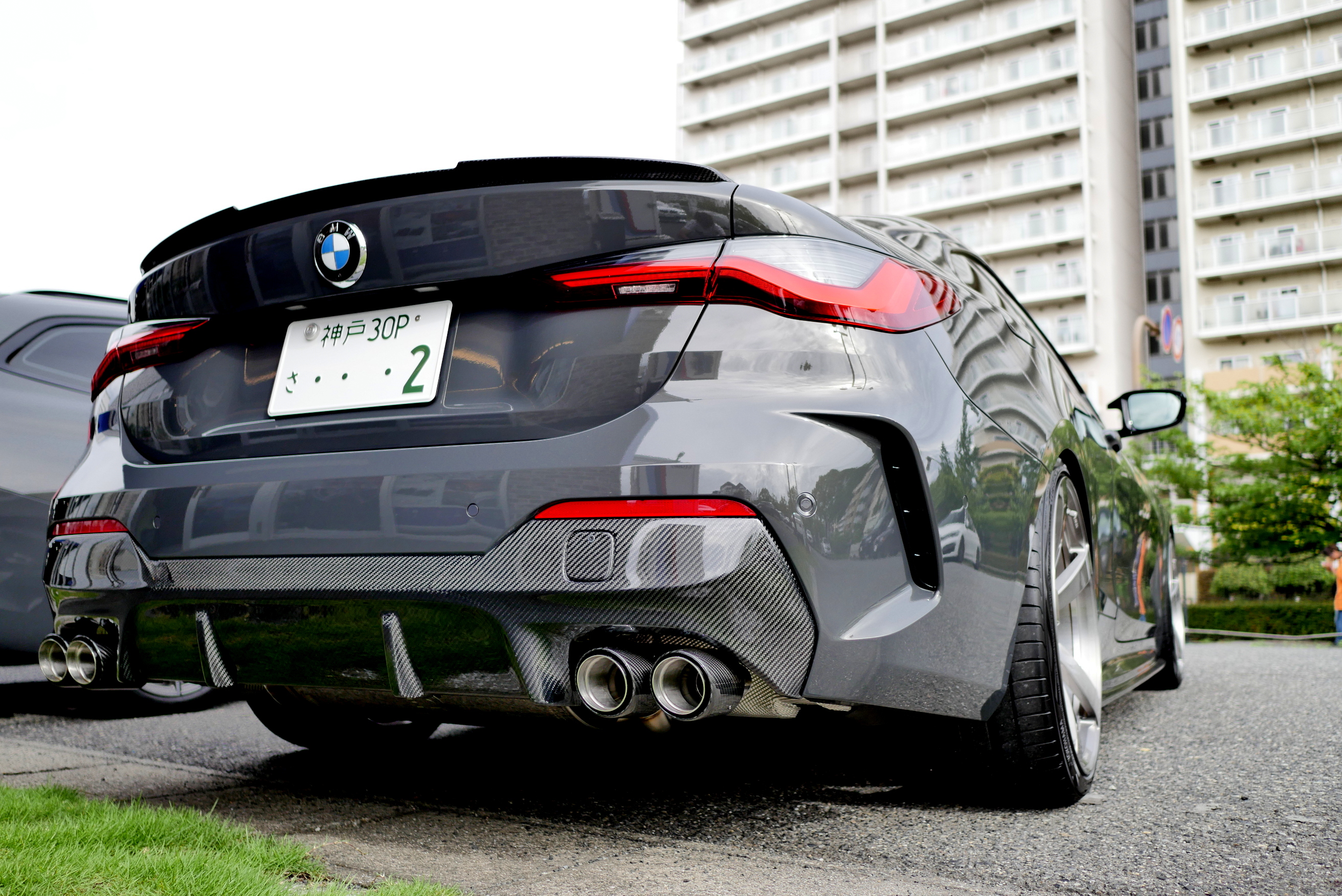 BMW G22 420i Mスポーツに3D Design ディフューザー＆マフラー装着の