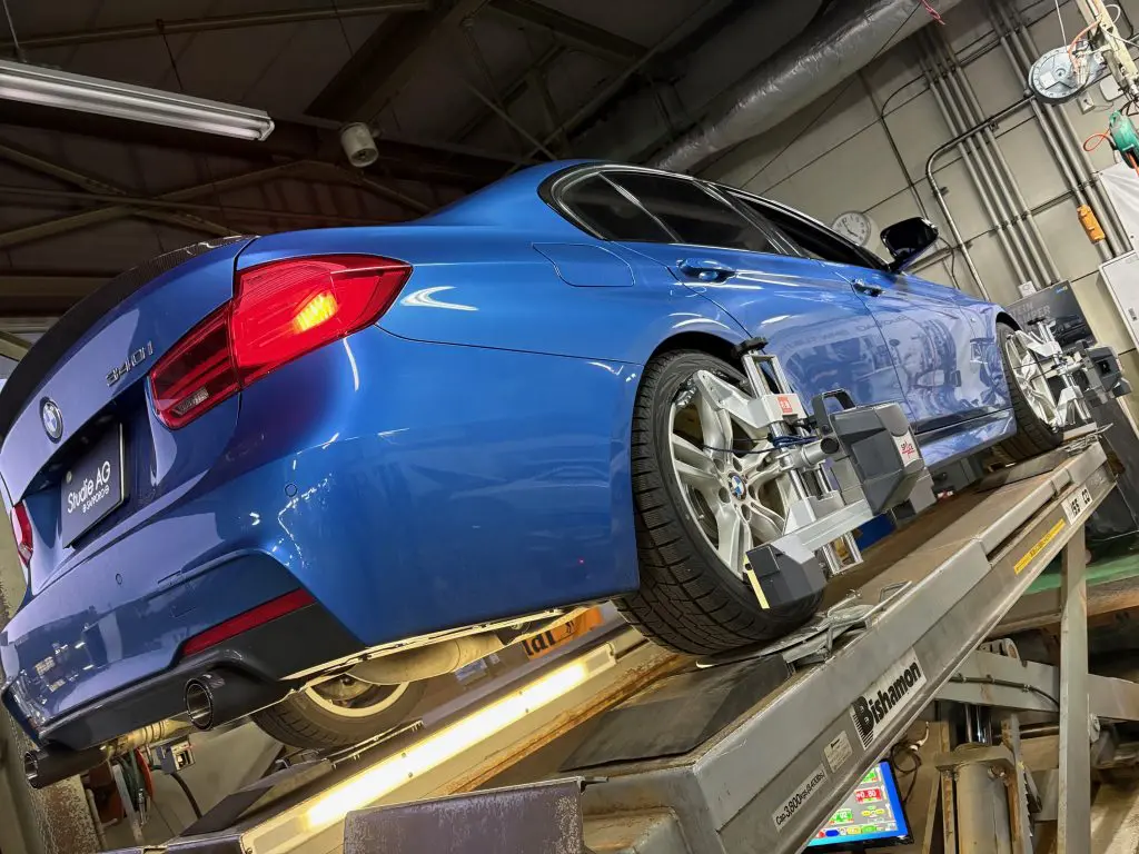 車高を上げるも可能なので冬も安心♪KW V1をBMW F30 340iへ | Studie