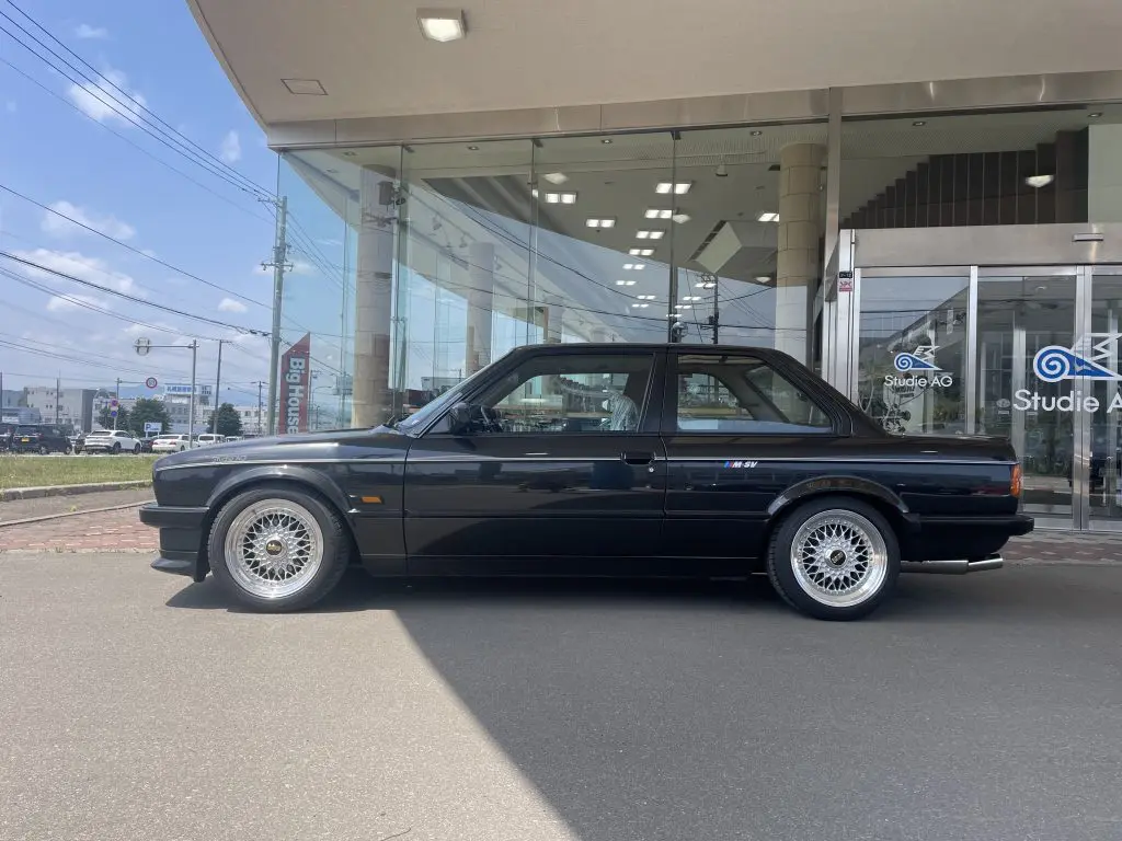 実走20000KMのBMW E30 ♪ KW V1＆BBS RS でキメさせてもらいます
