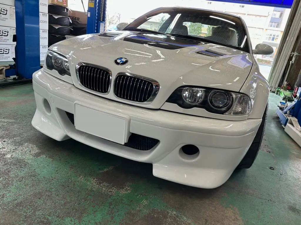 BMW E46 M3へRIEGER Tuning フロントバンパー装着です！ | Studie 