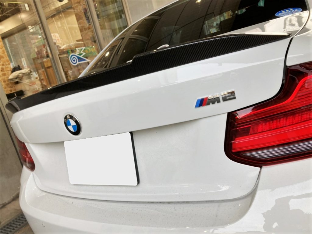 BMW純正のレアな(？)トランクスポイラーをF87 M2へ装着！ | Studie 
