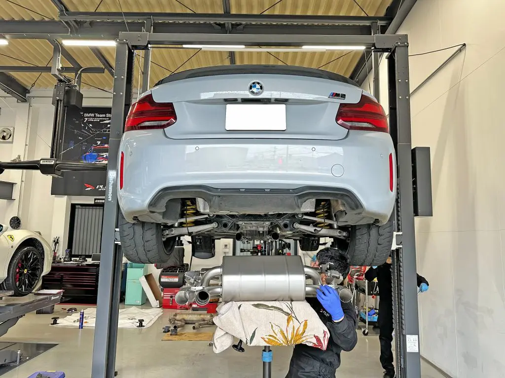 BMW F87 M2 Competition にマフラー交換でご来店いただきました 