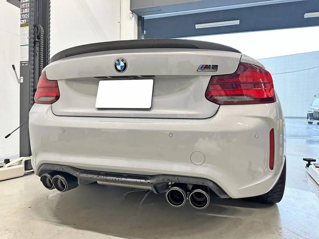 BMW F87 M2 Competition にマフラー交換でご来店いただきました 