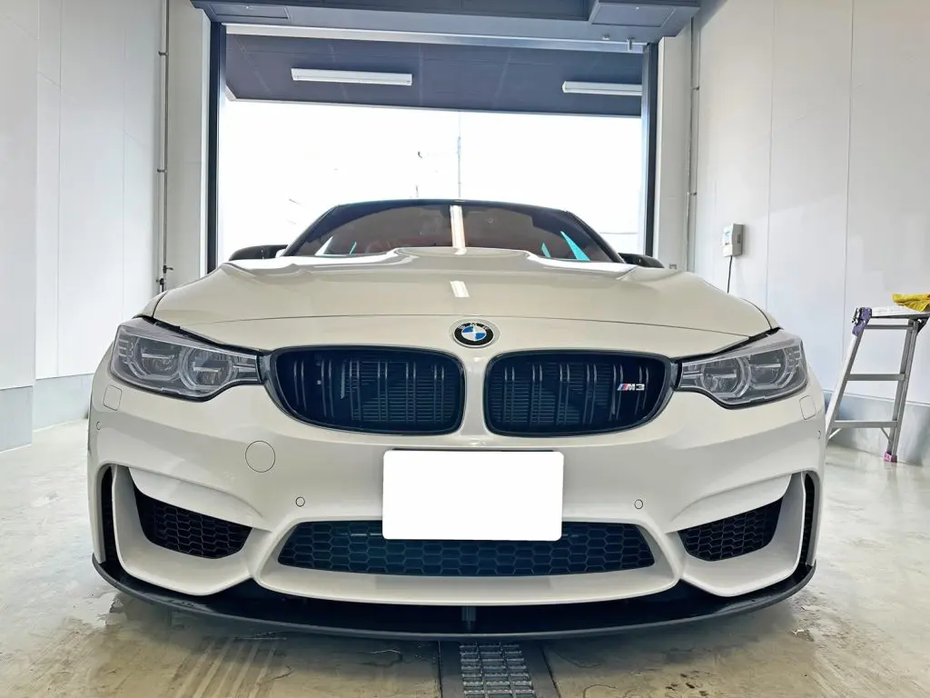 BMW F80 F82 M3 M4 ヘッドライト スモークフィルム 今年初のDIAMONDSWELLヘッドライトフィルムはBMW F80 M3 でご
