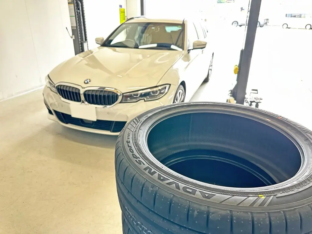 BMW320d純正 ランフラットタイヤ付き4本（BMW3シリーズ ラン