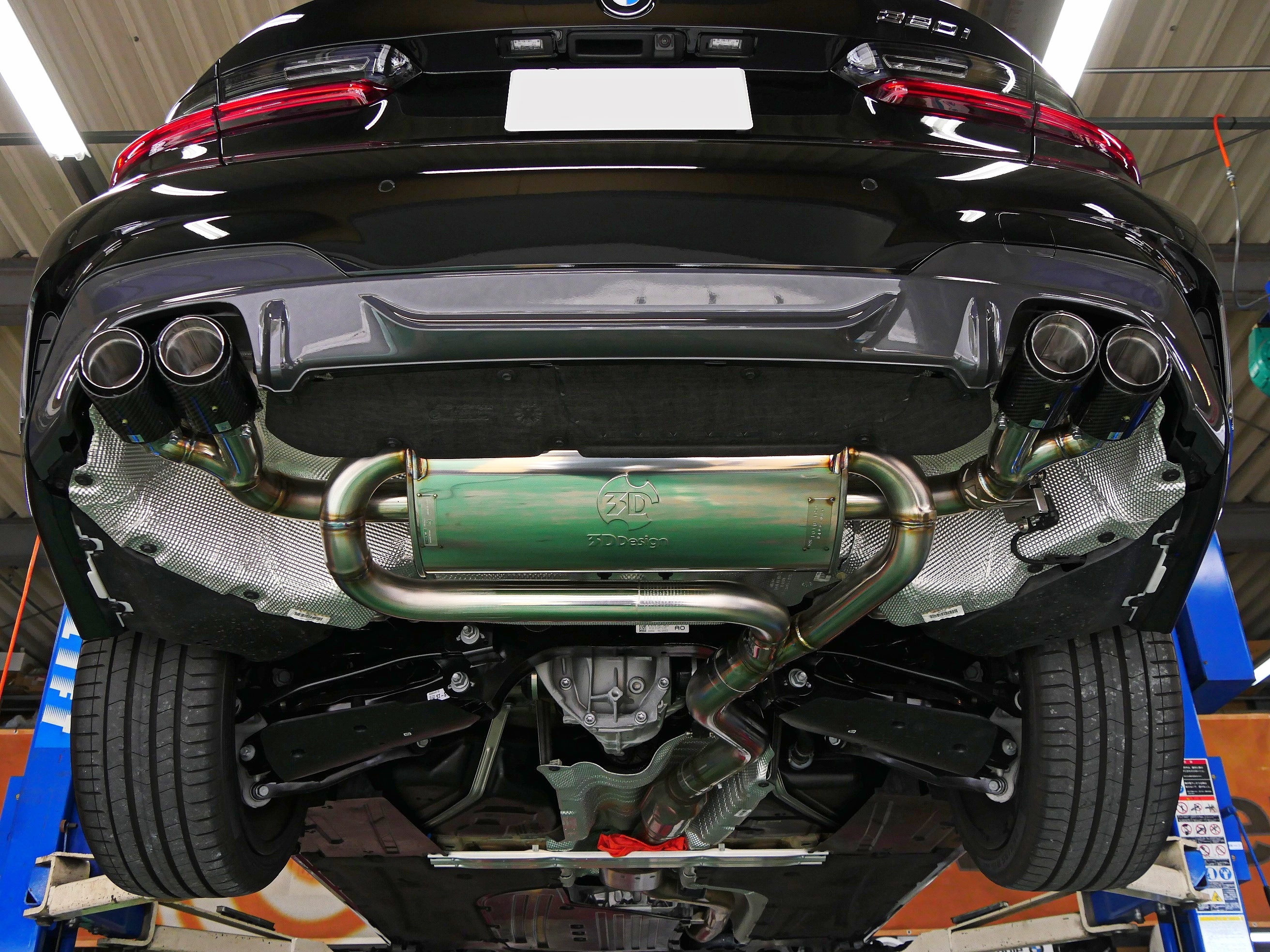 BMW3シリーズG20用3DDesignカーボンマフラーキットお取付け