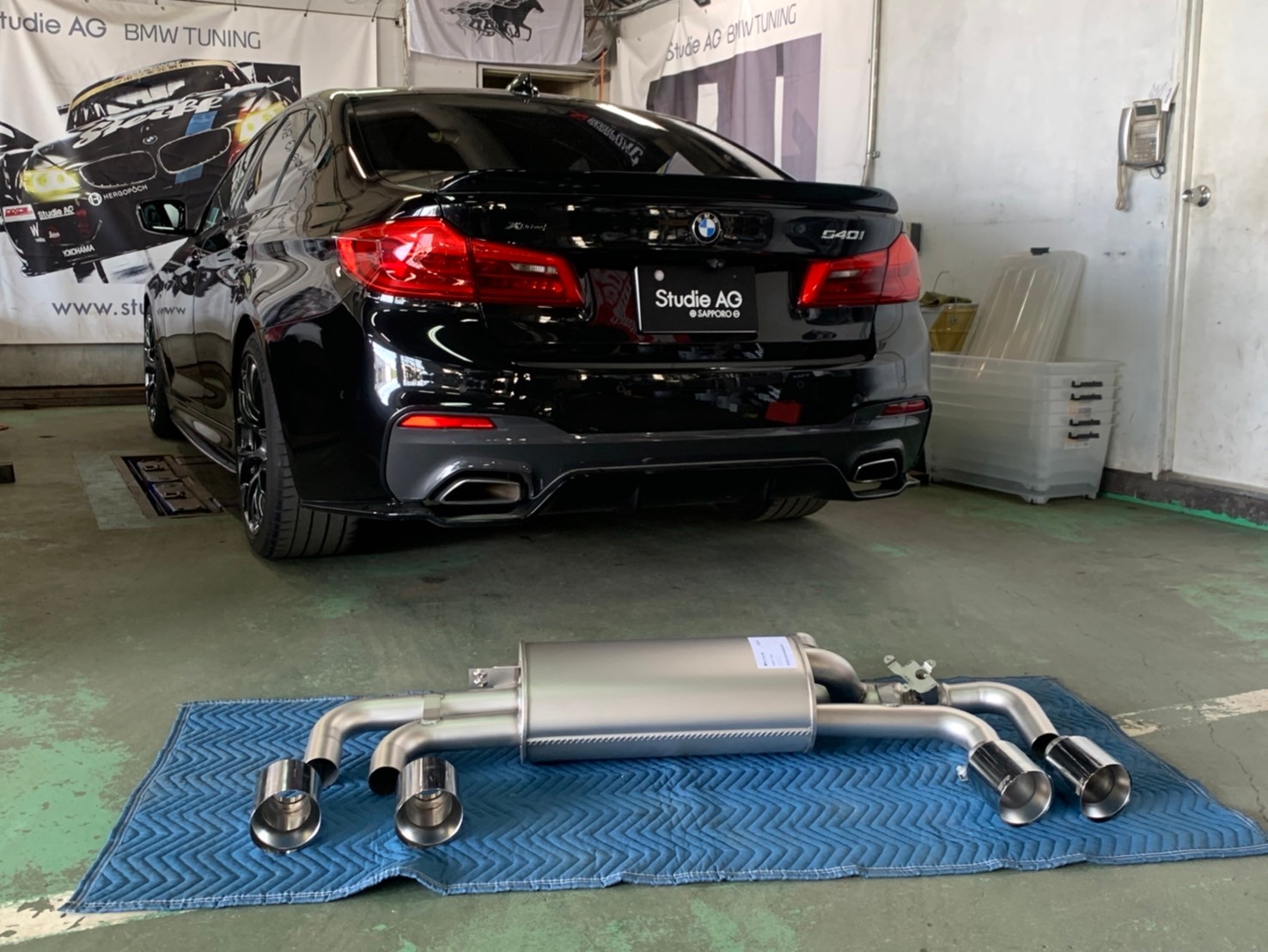 迫力のREMUS 4テールマフラーをBMW G30 540i Xdriveへ♪ | Studie