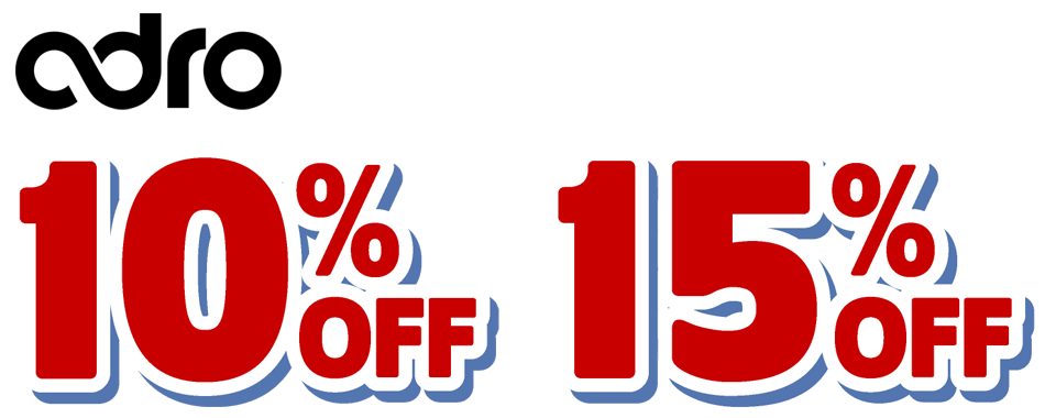 adroを10%〜15%OFFにてご提供！