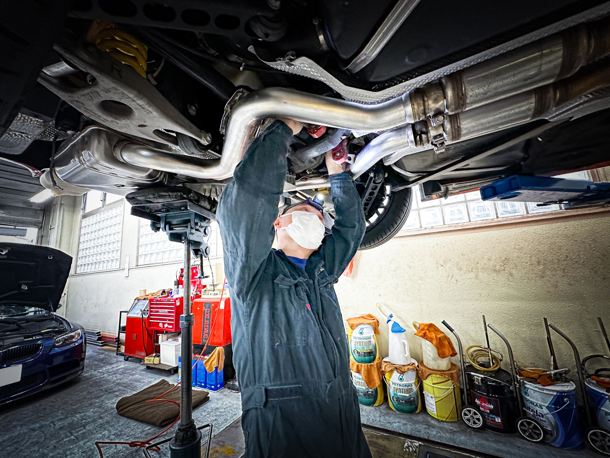 純正アフターパーツという選択肢。BMW E92 M3 CompetitionへMPPインコネルマフラーをインストールっ！ Studie[スタディ]