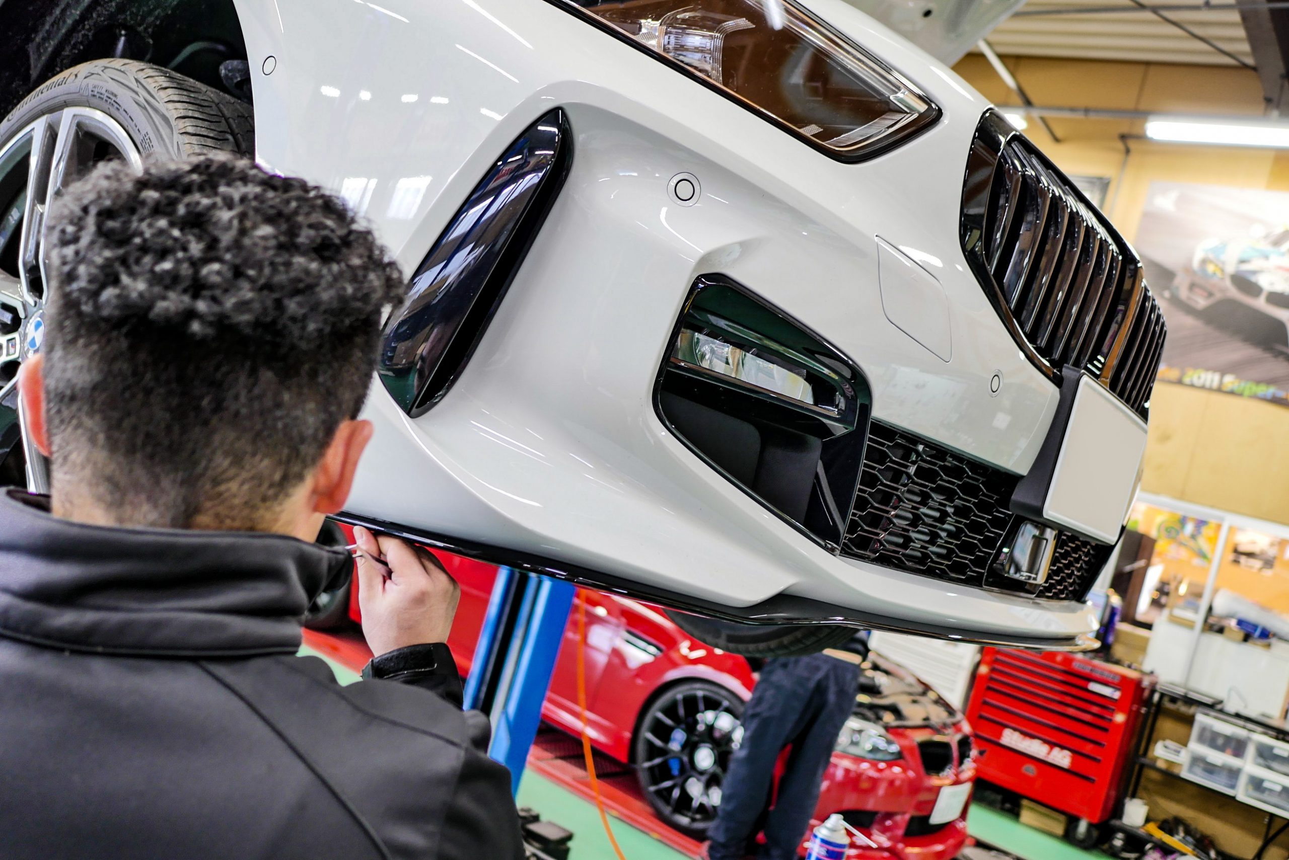 BMW純正パーツ流用技♪F40 118dにM135フロントスポイラー！ | Studie 