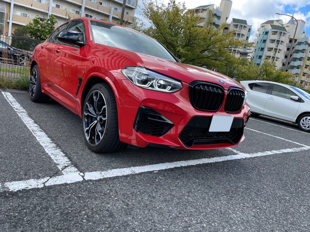 BMW F98 X4M CompetionへAC SCHNITZERエアロパーツ&MSS Urban Fully Adjustable Kit(^v^)