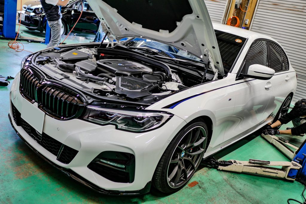 BMW G20 320dxにEibachプロストリートS車高調KITを取付