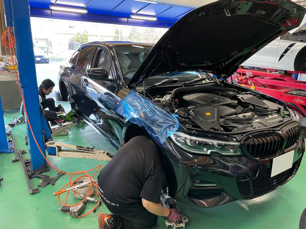 車高調整式サスペンションキャンペーンでEibach PRO-STREET-SをG20 320dへ装着です!