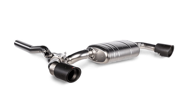 Akrapovic チタンマフラー カーボンテール Slip On Line For Bmw Mini Jcw Clubman F54 Studie スタディ