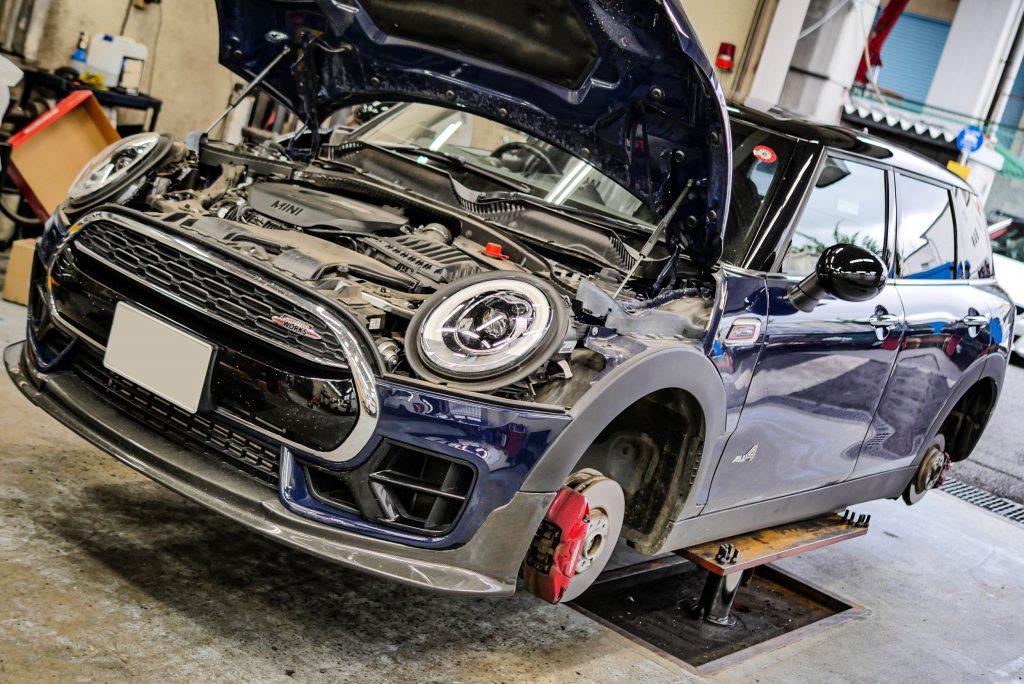 MINI F54 JCW Studie AGインタークーラー Eibach車高調 MICHELIN PS4S JQマグネットパドル