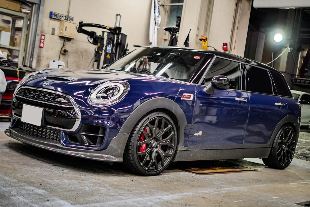 MINI F54 JCW Studie AGインタークーラー Eibach車高調 MICHELIN PS4S JQマグネットパドル