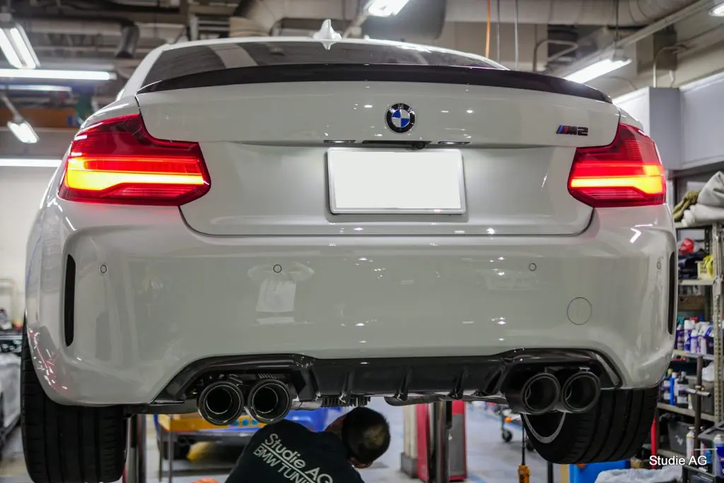 超快音なREMUS CATBACK SystemをBMW F87 M2 N55へ(^_-) | Studie