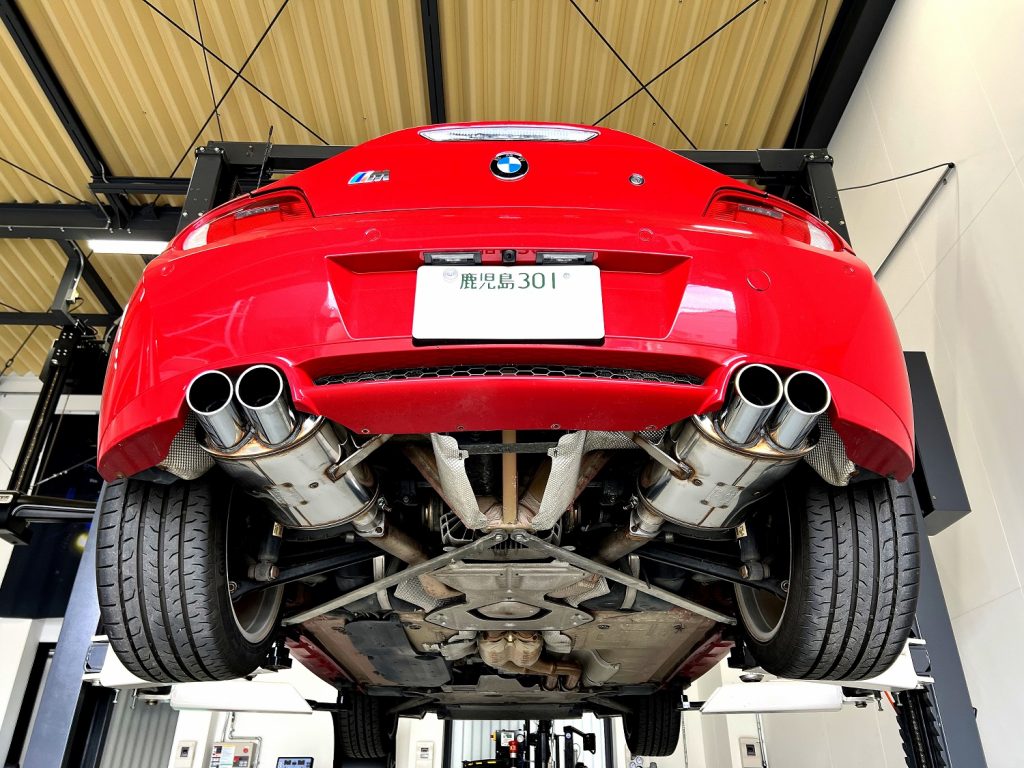 九州のBMW専門店スタディ福岡。BMWオープンエアーE85Z4M_S54B30Aエンジン。スーパースプリントマフラーにEVENTURIカーボンインテークキット装着で更にパワーアップです！
