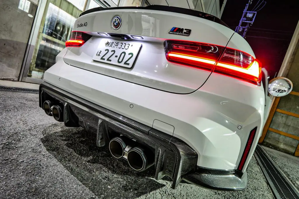 相澤副社長号！BMW G80M3 XdriveのマフラーがAKRAPOVICに変わりました