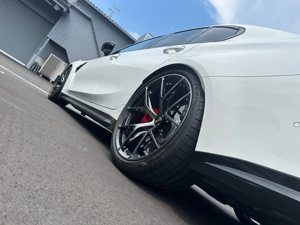 業物BBS JAPAN鍛造ホイールFI-R EvoをBMW G80 M3へ装着でございます(^_