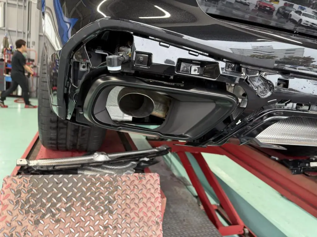 M PERFORMANCEテールパイプセットをBMW G05LCI X5へ装着頂きました