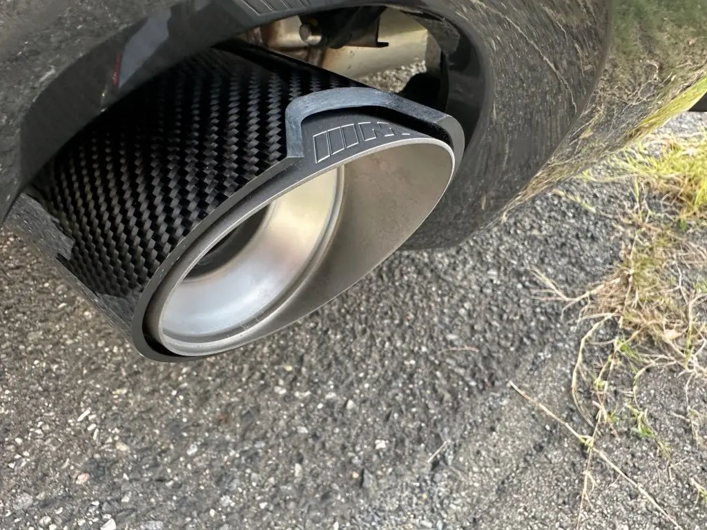 BMW MINI REMUS F54F60用カーボンテールパイプトリムクリア塗装 BMW MINI REMUS F54F60用カーボンテールパイプトリムクリア塗装