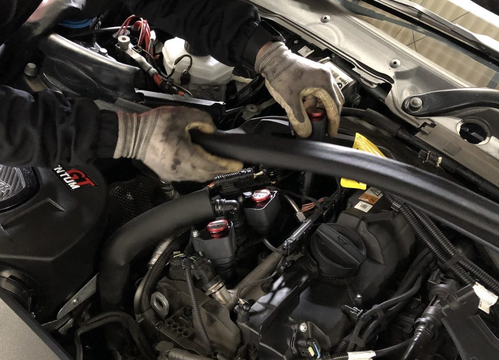 スタディ福岡店でBMW4シリーズグランクーペにプラズマダイレクト交換。ハイパワーエンジンッ!