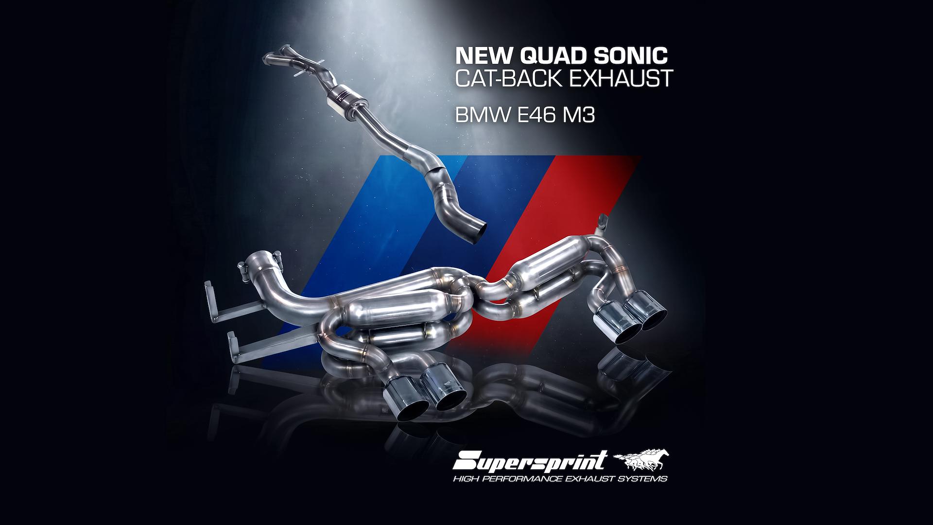 マフラーsuper sprint 右  3シリーズ　E46 老舗Super SprintからBMW E46M3用の新作マフラーが登場！！ | Studie